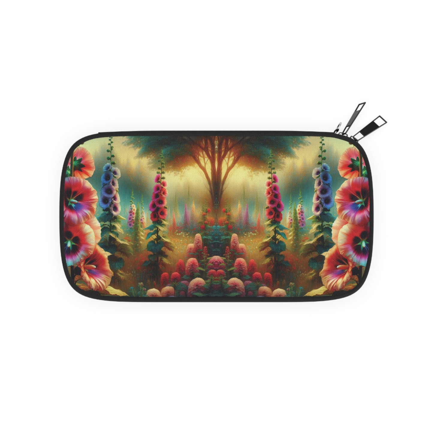 Passport Wallet - Hollyhocks Floral Design