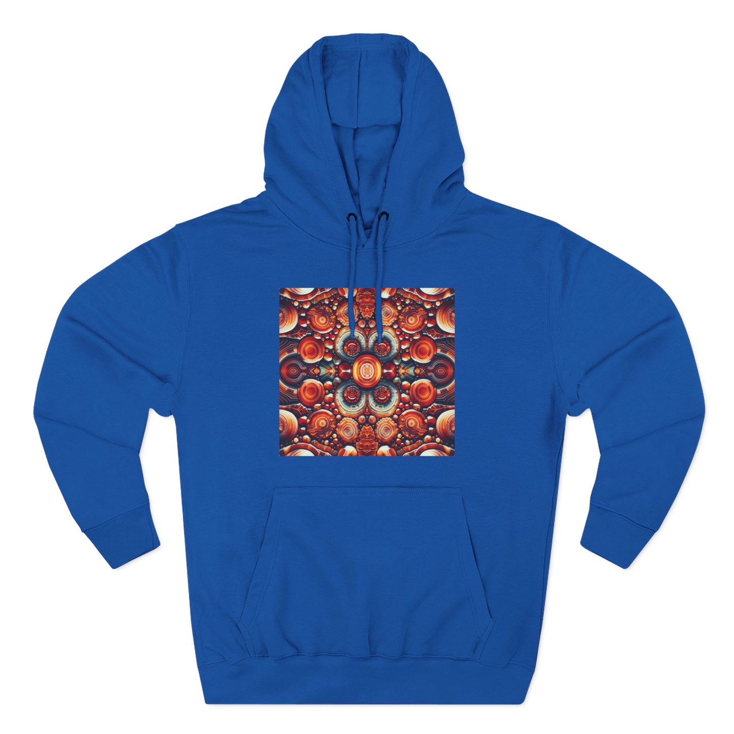 Fleece Hoodie - Carnelian Pattern