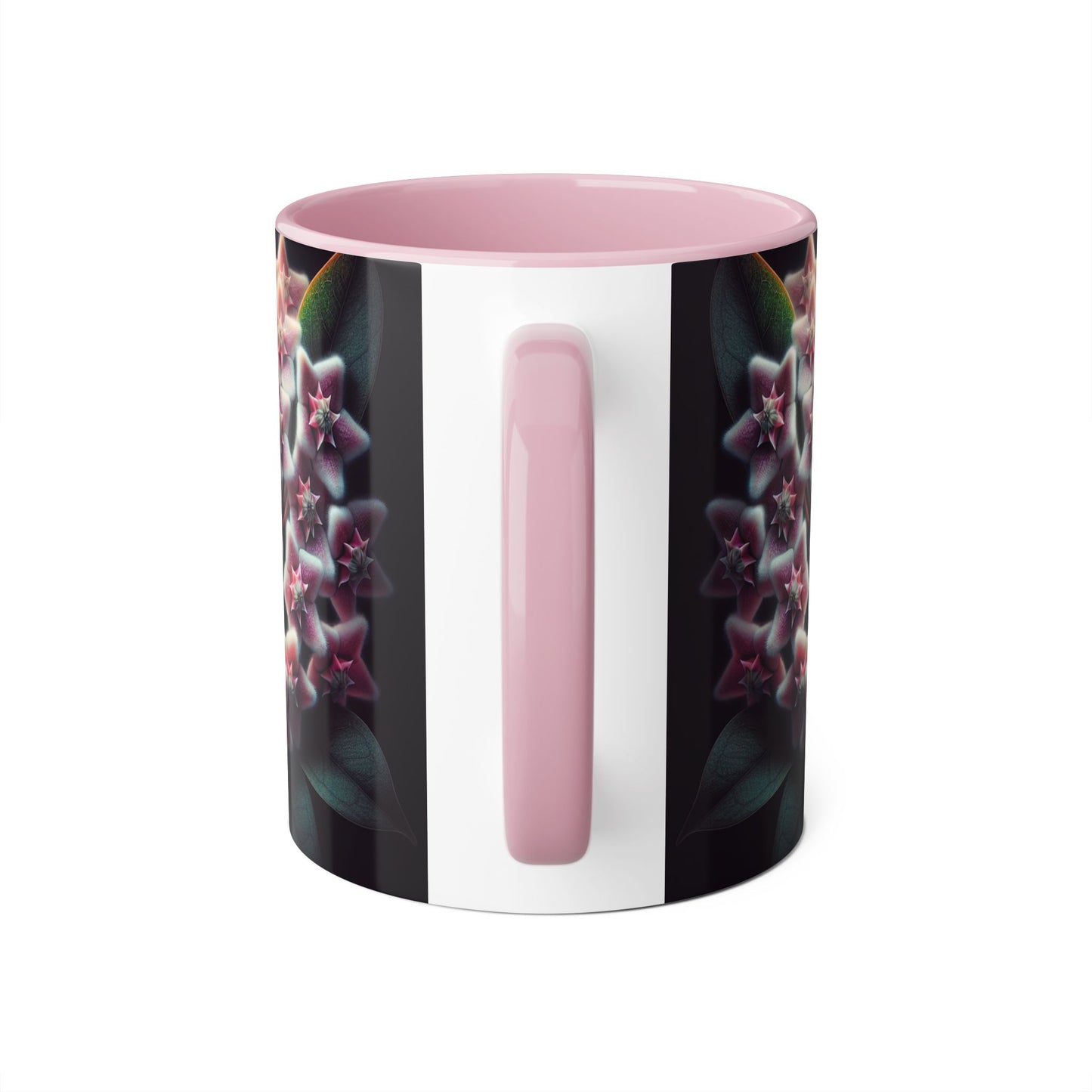 Hoya Bloom Accent Mug, Botanical Coffee Cup, Floral Tea Mug, Plant Lover Gift, Gardening Mug, Nature Inspired Mug