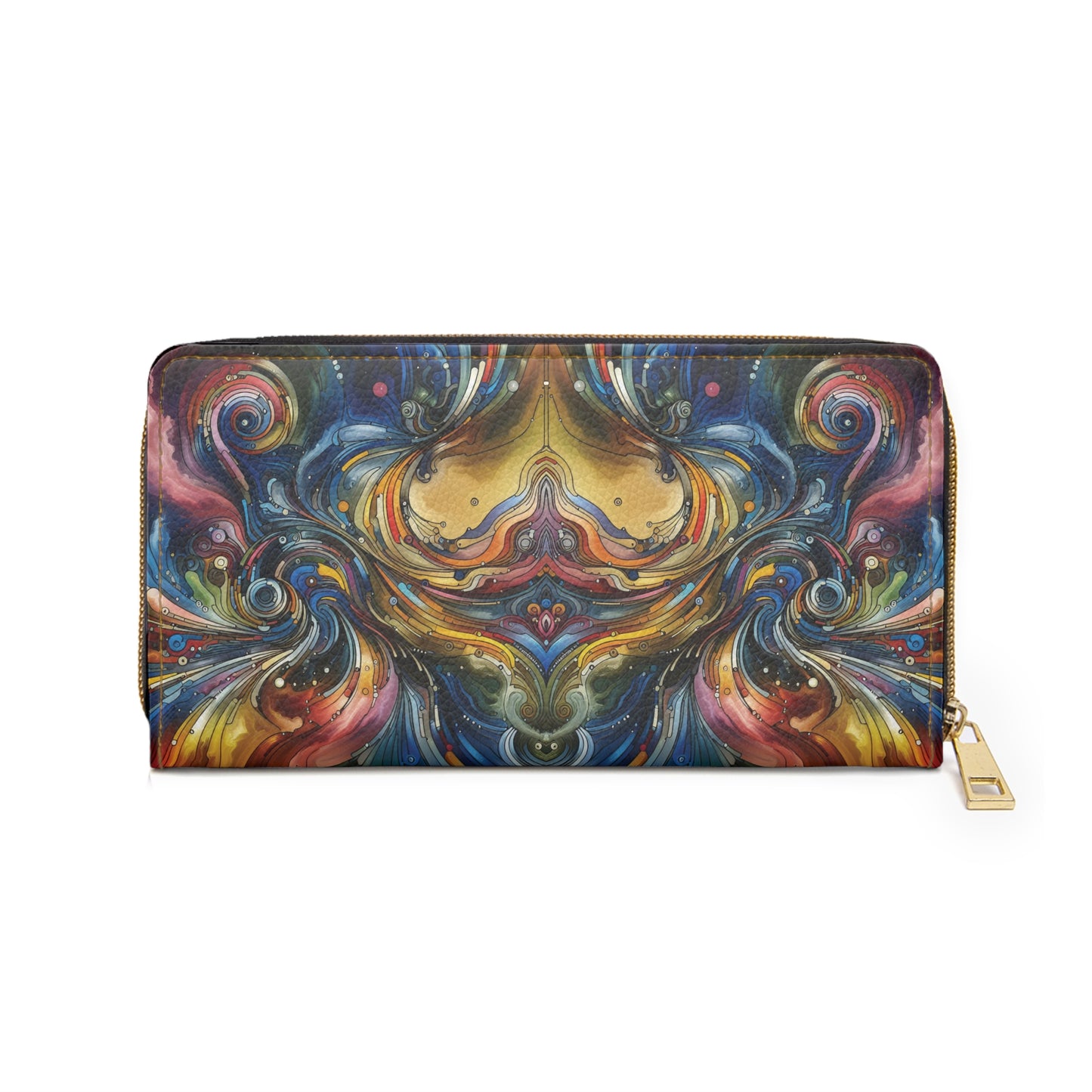 Zipper Wallet with Energy Wave Design