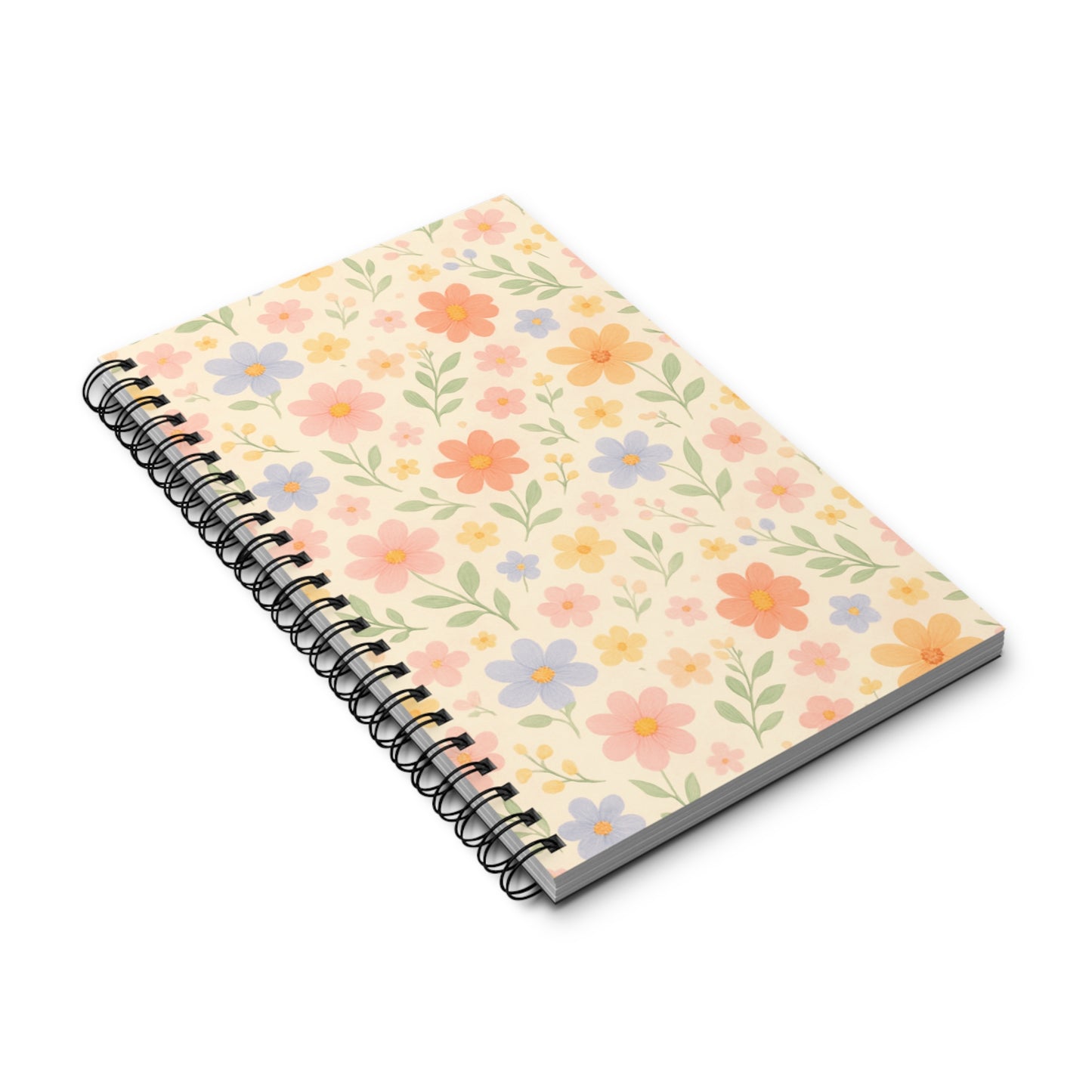 Dainty Floral Spiral Journal