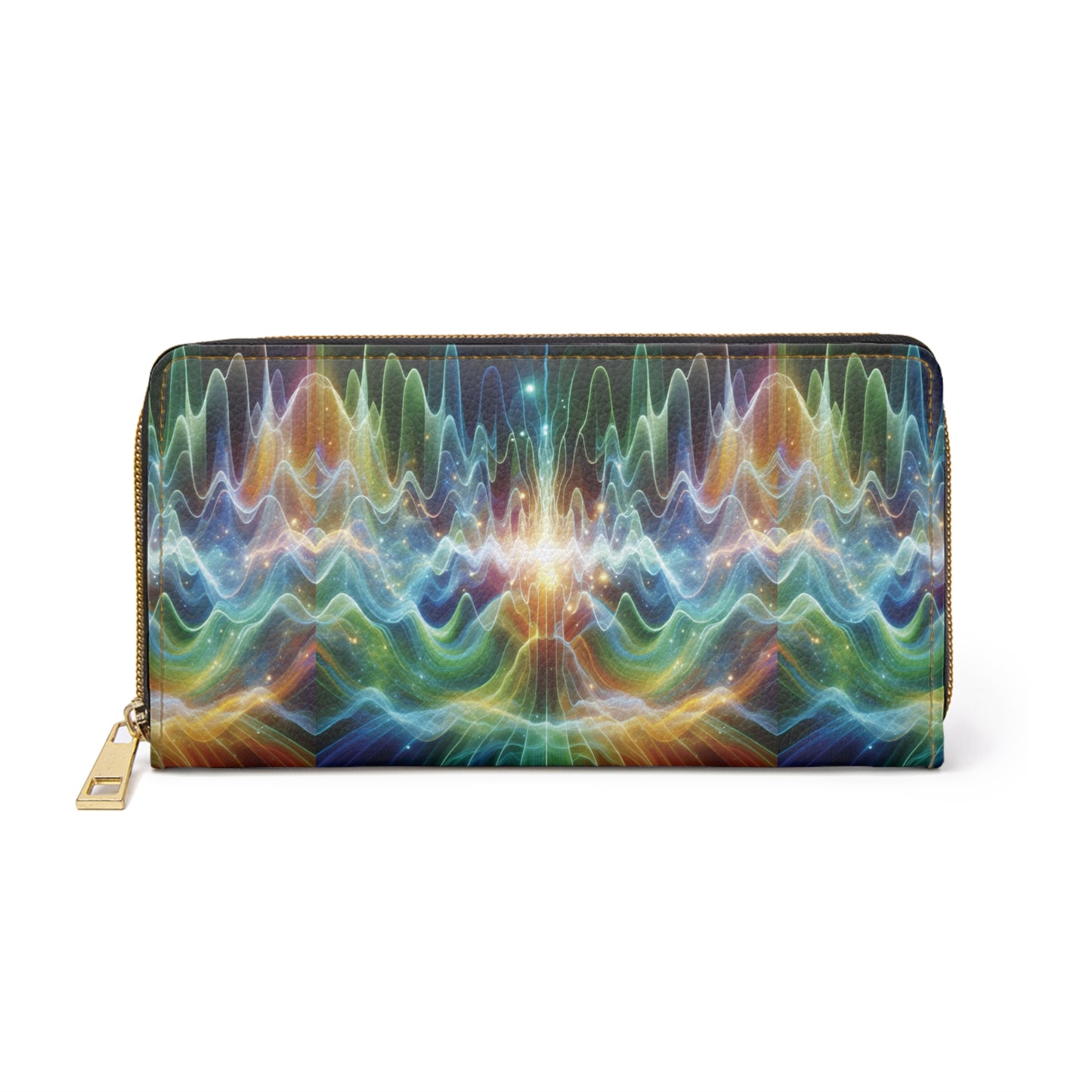 Zipper Wallet - Frequency Waves Design