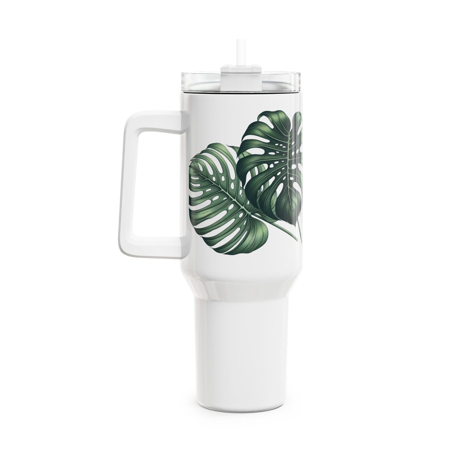 40oz Tumbler - Monstera Leaf Design
