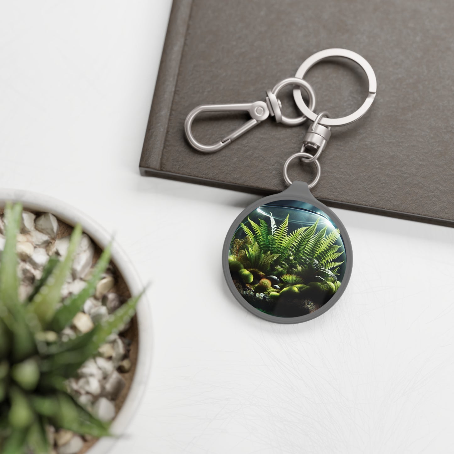 Keyring Tag - Fern Terrarium
