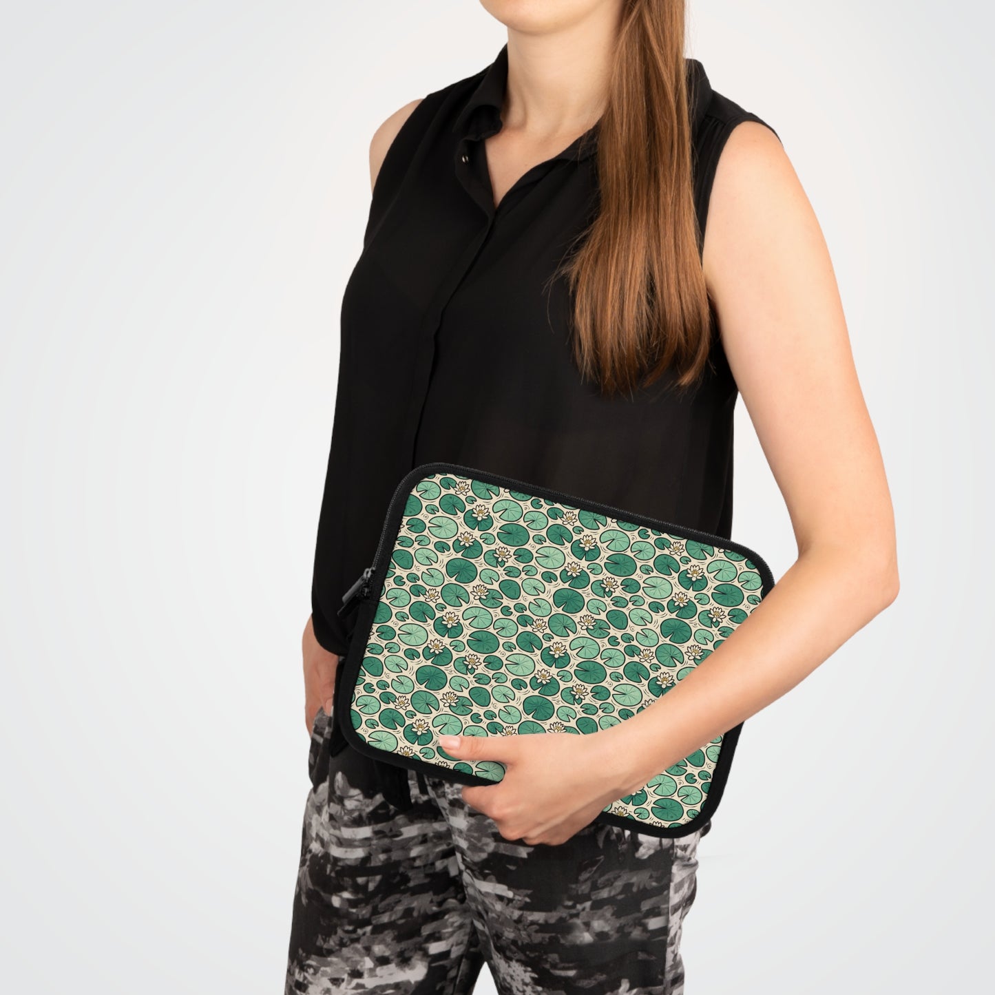 Laptop Sleeve: Lily Pad Design