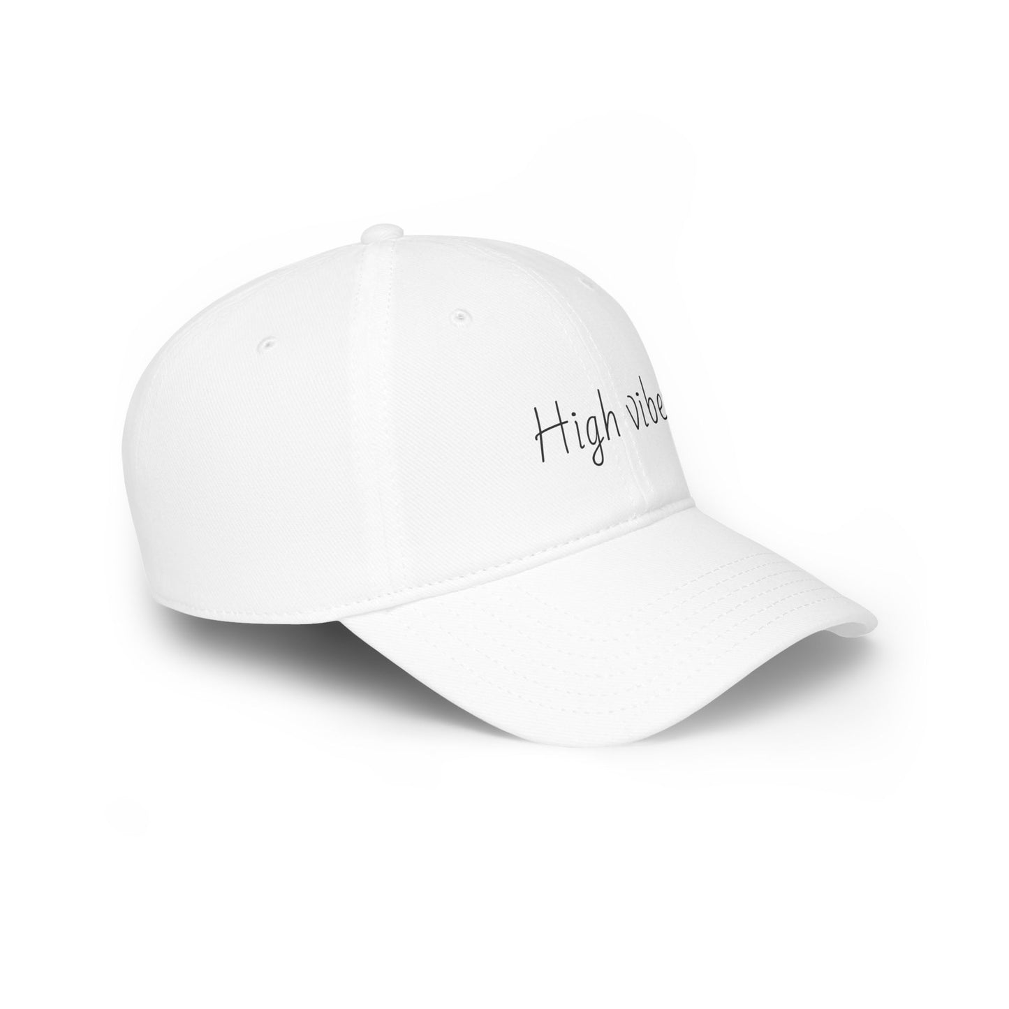 High Vibes Baseball Cap - Trendy Low Profile Hat for Summer Fun, Outdoor Activities, Gift for Friends, Adjustable Cap