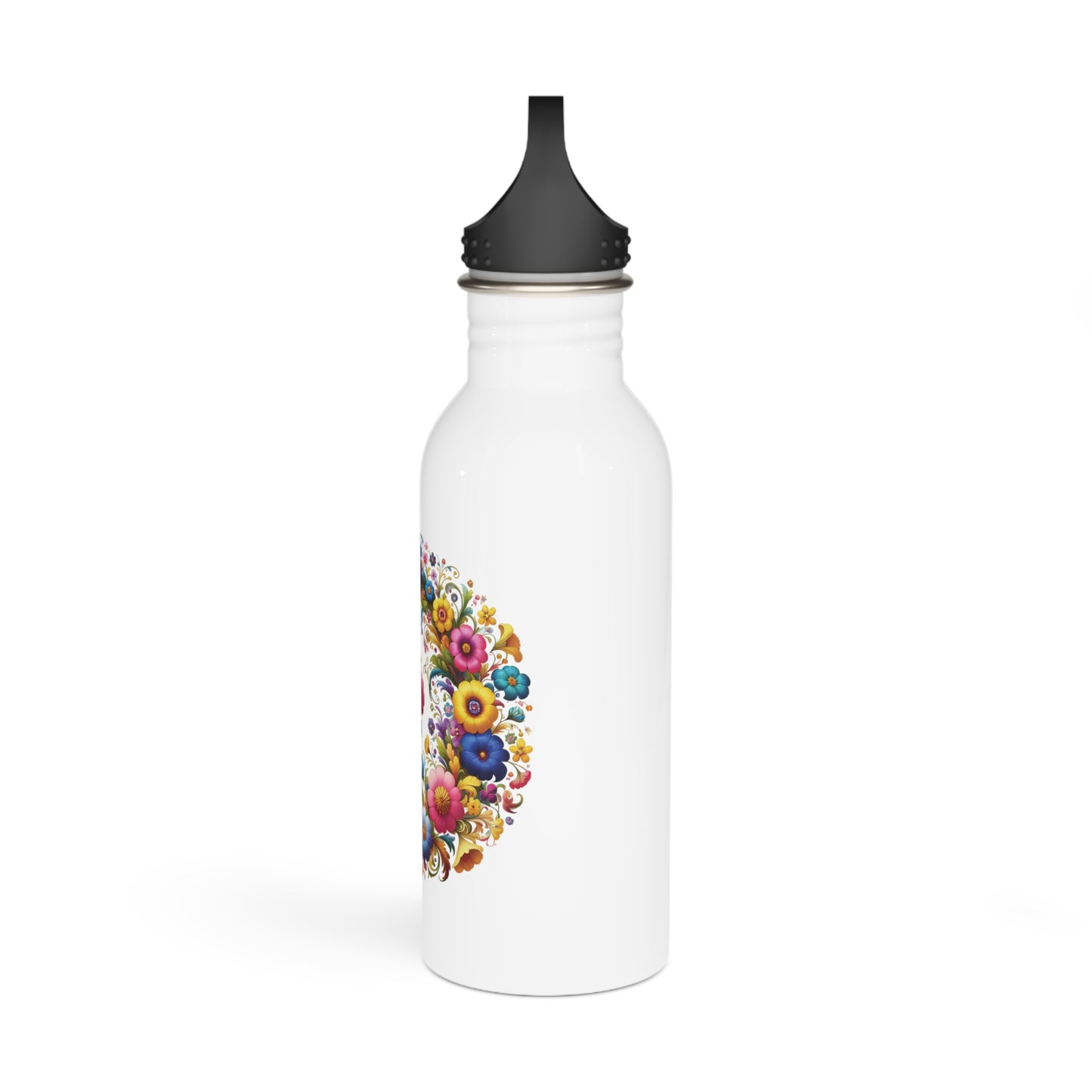 Floral Stainless Steel Water Bottle, Sports Bottle, Perfect Gift for Nature Lovers, Outdoor Adventures, Everyday Use