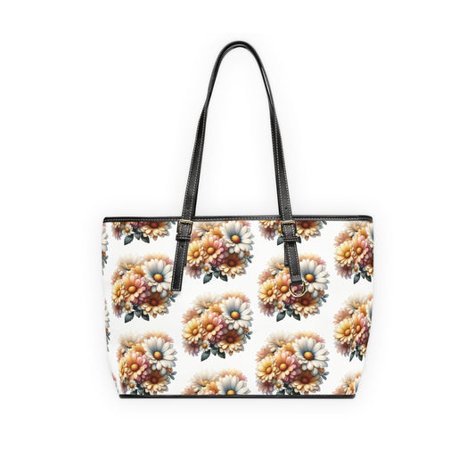 Floral PU Leather Shoulder Bag - Chic Floral Design for Everyday Style