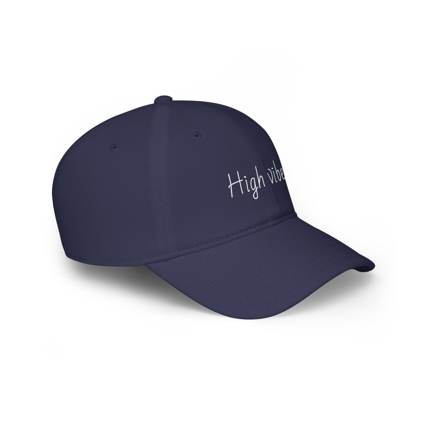 High Vibes Baseball Cap - Trendy Low Profile Hat for Summer Fun, Outdoor Activities, Gift for Friends, Adjustable Cap