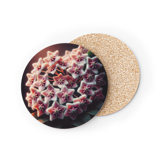 Hoya Bloom Drink Coasters, Botanical Home Decor, Gift for Plant Lovers, Housewarming Present, Table Protection,