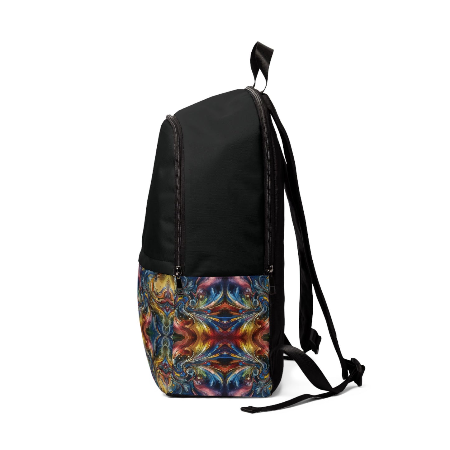 Fabric Backpack Energy Waves Design