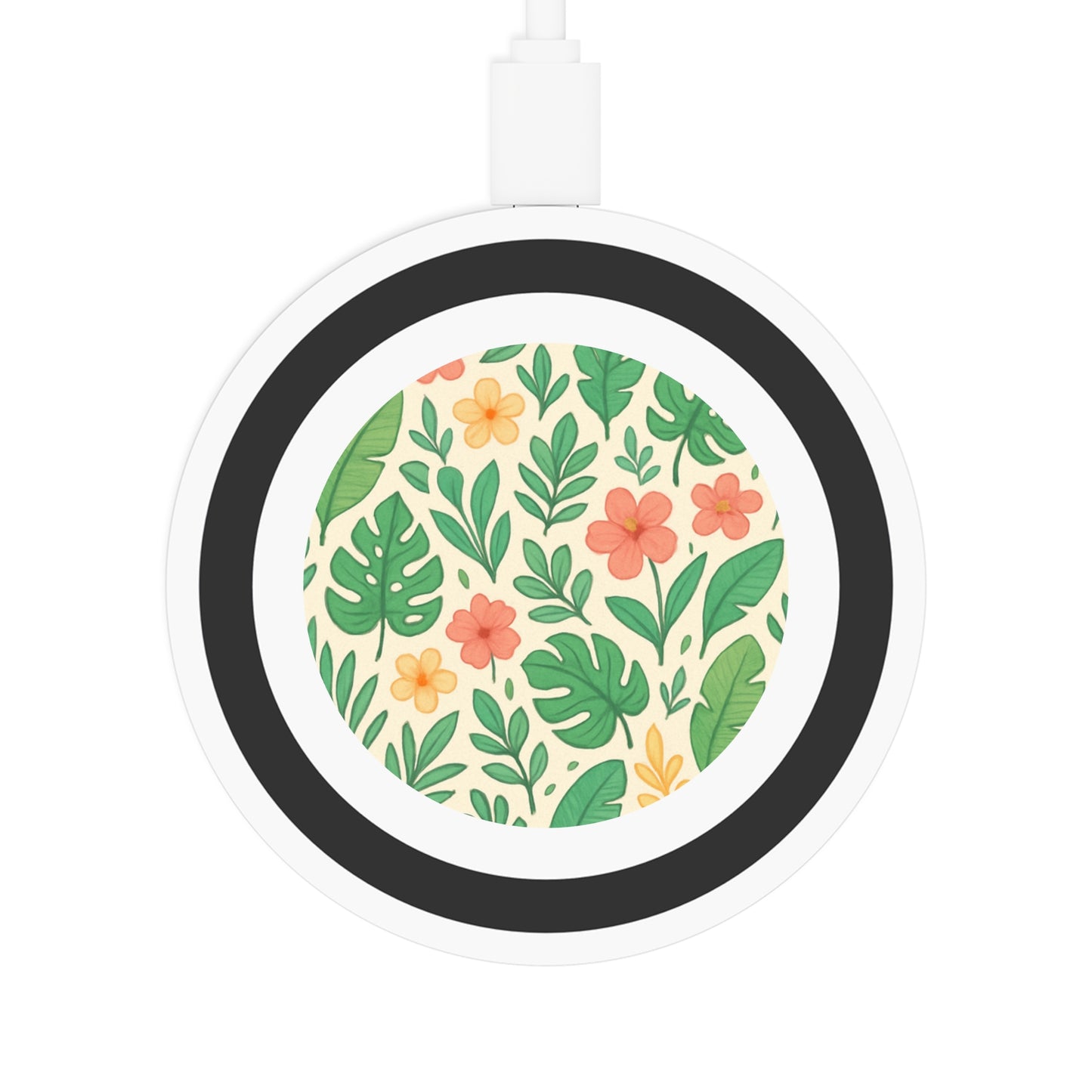 Wireless Charging Pad: Tropical Floral