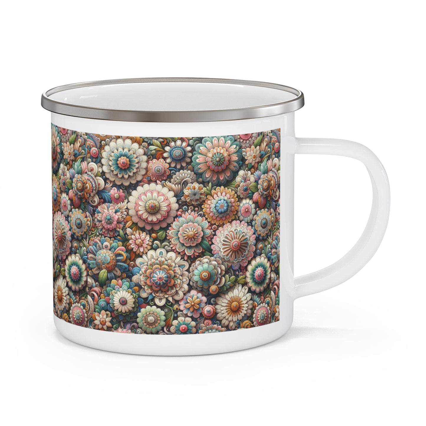 Camping Mug - Cute Pink Floral