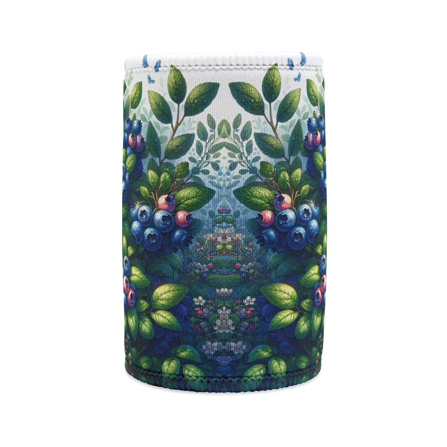 Blueberry Stubbie Cooler, Beverage Insulator, Can Holder, Drink Sleeve, Summer BBQ Gift, Picnic Accessory