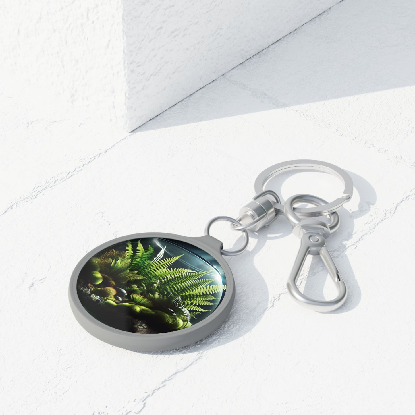 Keyring Tag - Fern Terrarium