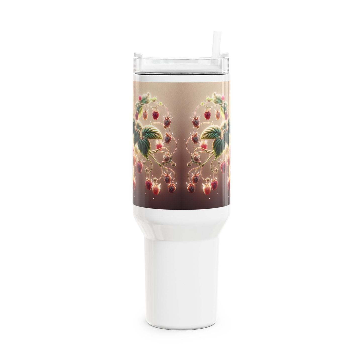 40oz Tumbler - Raspberry Plants Design