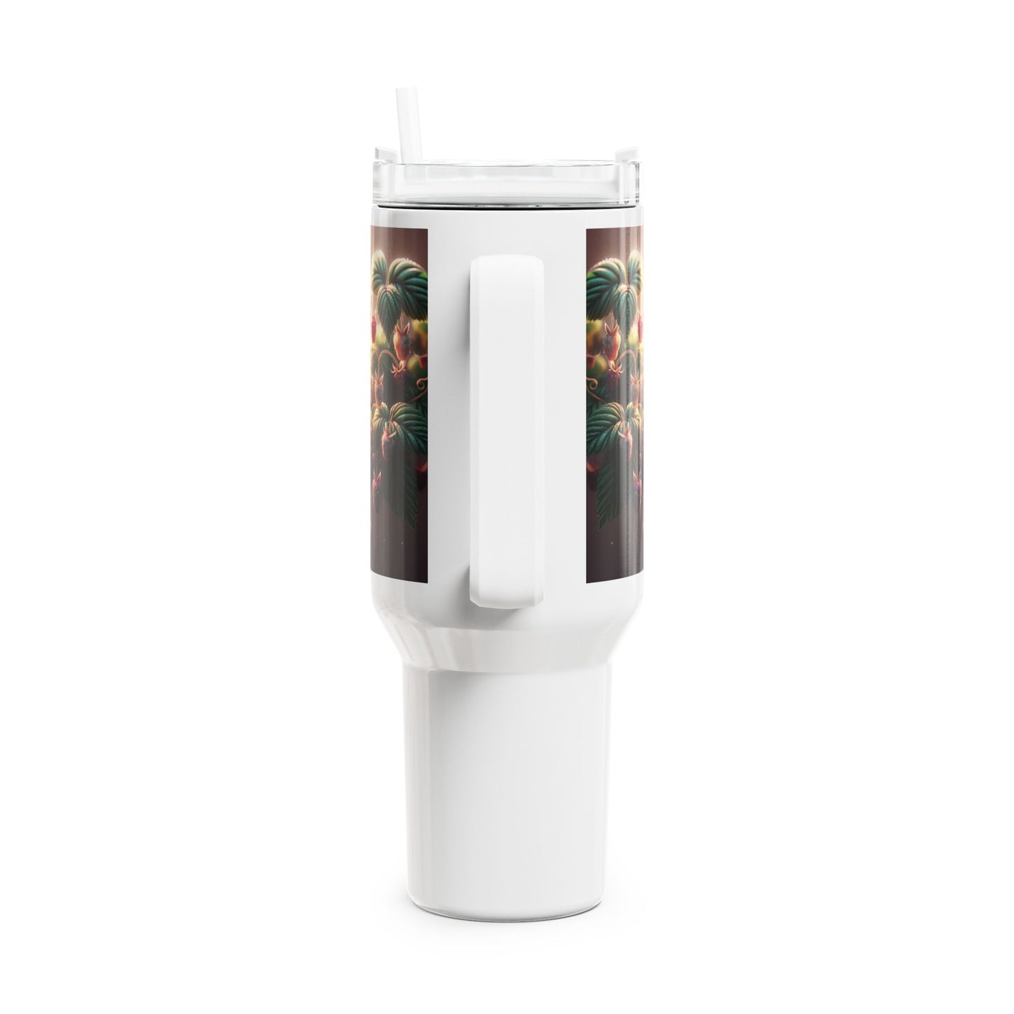 40oz Tumbler - Raspberry Plants Design