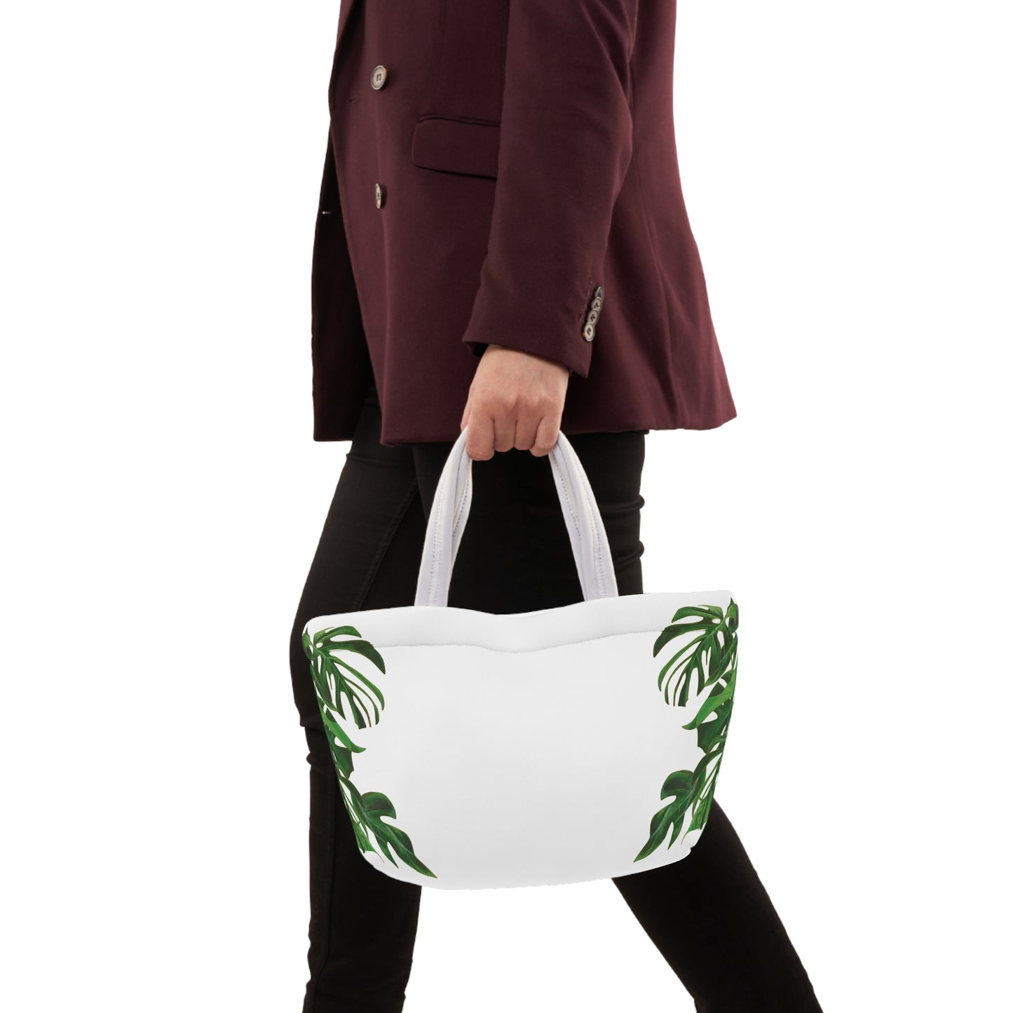 Tropical Monstera Lunch Bag - Insulated Tote for Work, School, Picnics, Gifts, Summer Outings