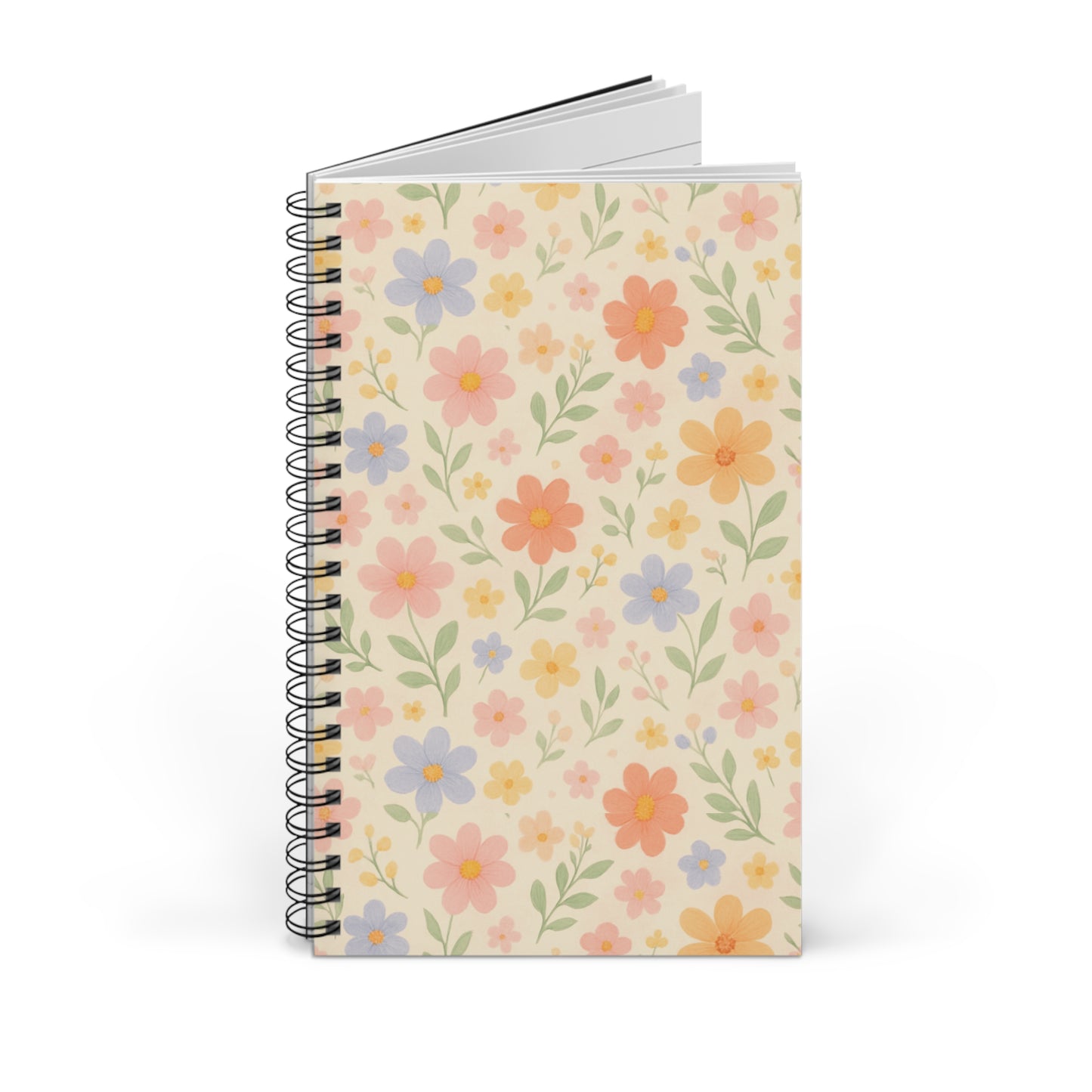 Dainty Floral Spiral Journal