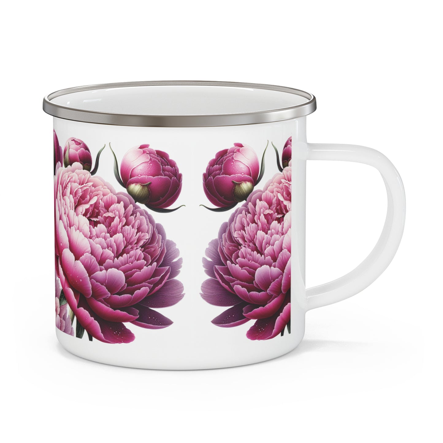 Camping Mug - Pink Peony