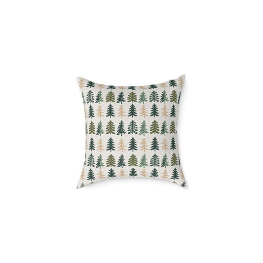 Holiday Pillow: Rustic Forest
