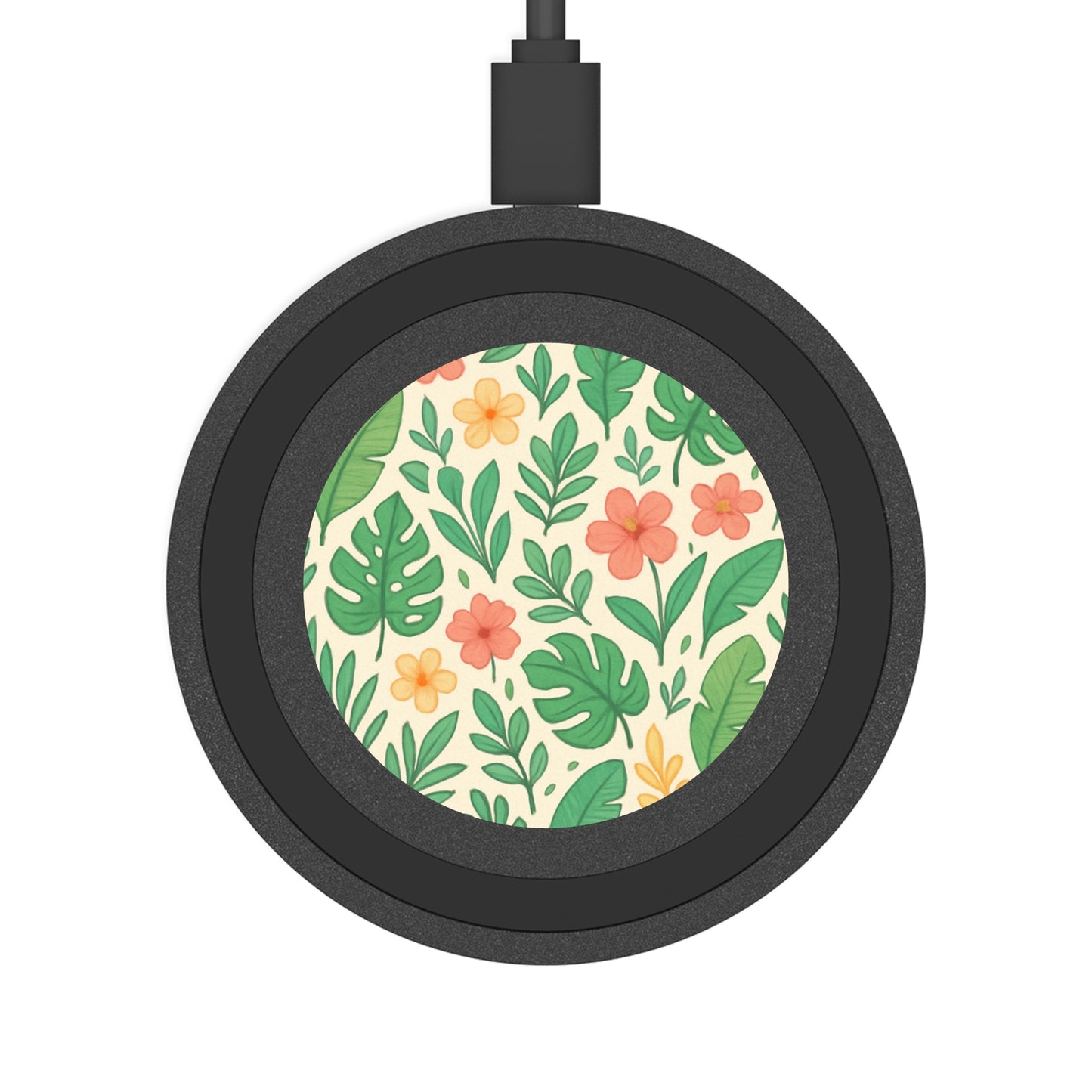 Wireless Charging Pad: Tropical Floral