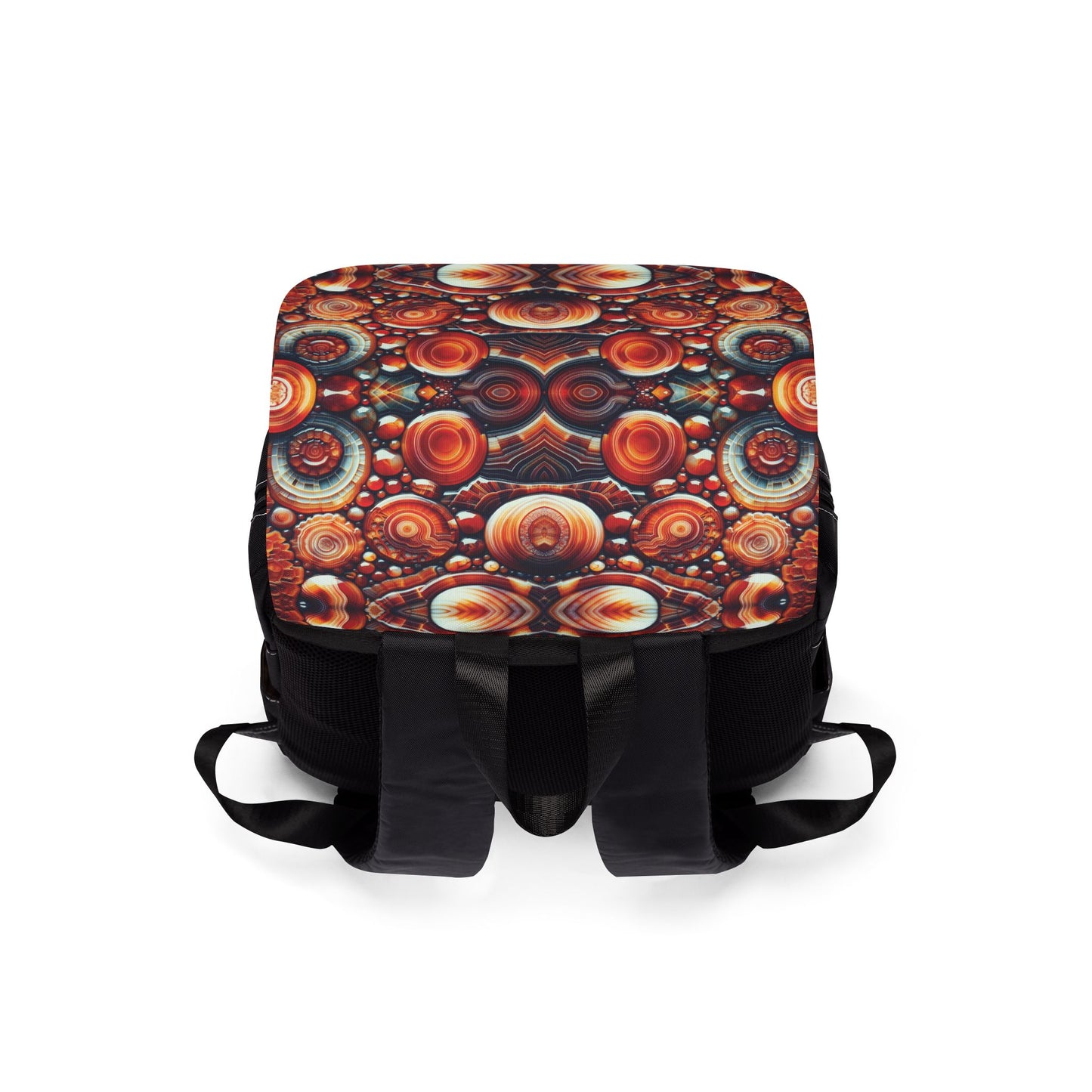 Carnelian Pattern Shoulder Backpack