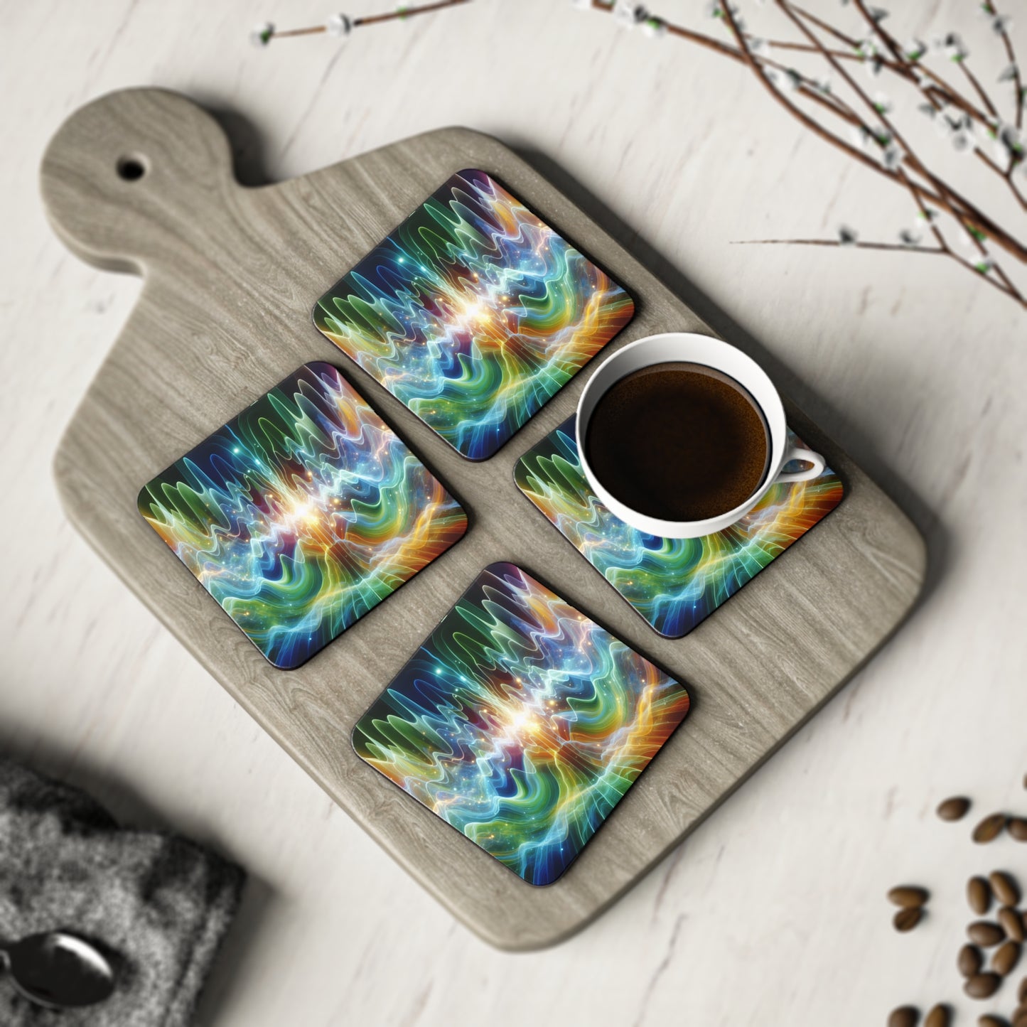 Coasters - Frequency Waves Design