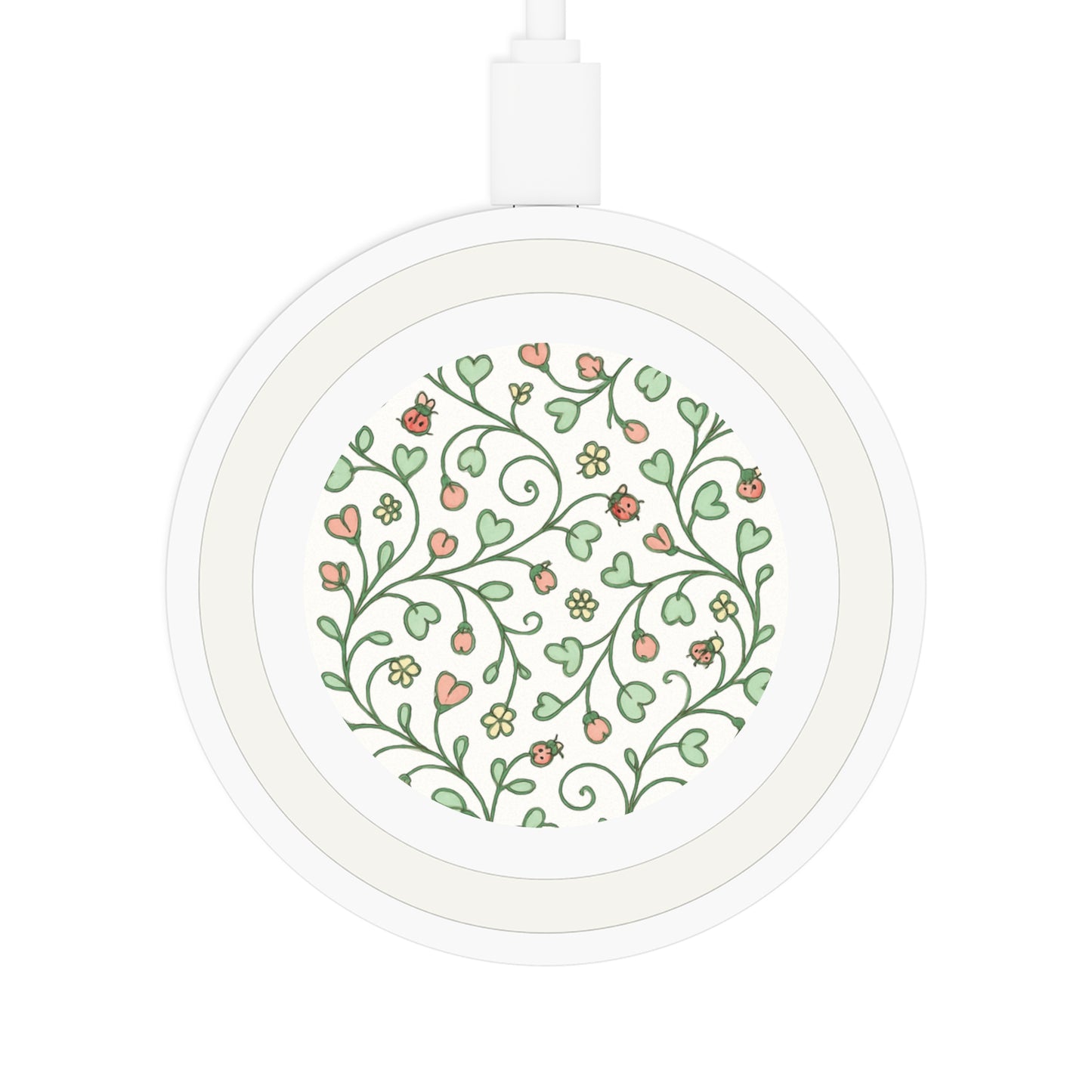 Wireless Charging Pad: Charming Flower Design