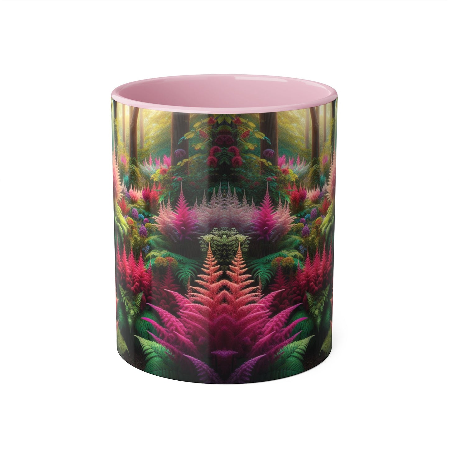Astilbe Blooms Accent Mug, Floral Tea Cup, Coffee Mug, Gift for Gardeners, Botanical Kitchen Decor, Nature Lover Ceramic Mug, Plant Lady