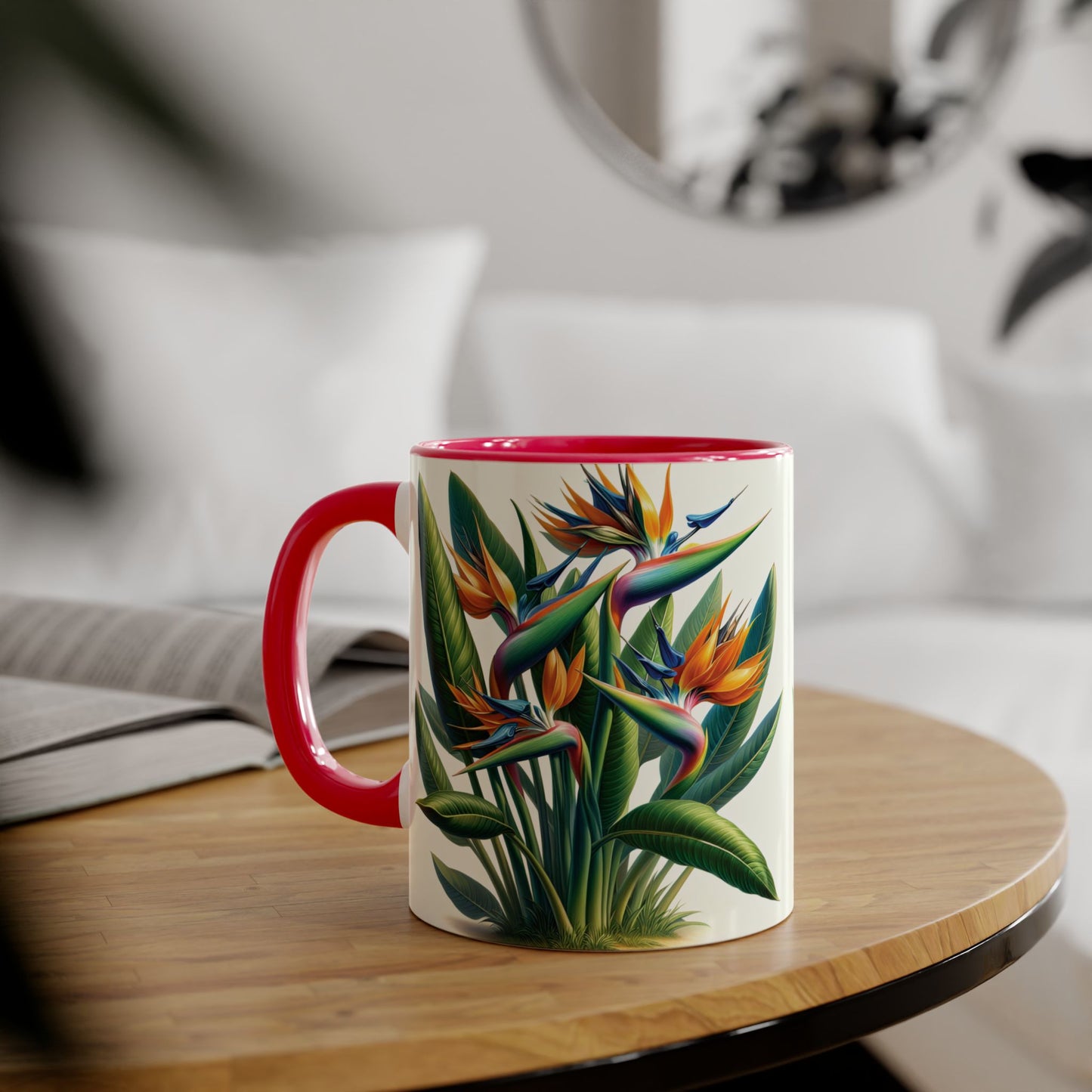 Bird of Paradise Plant Gift, Coffee Cup, Tea Mug, Botanical Kitchen Decor, Nature Lover, Housewarming Present, Tropical Vibes