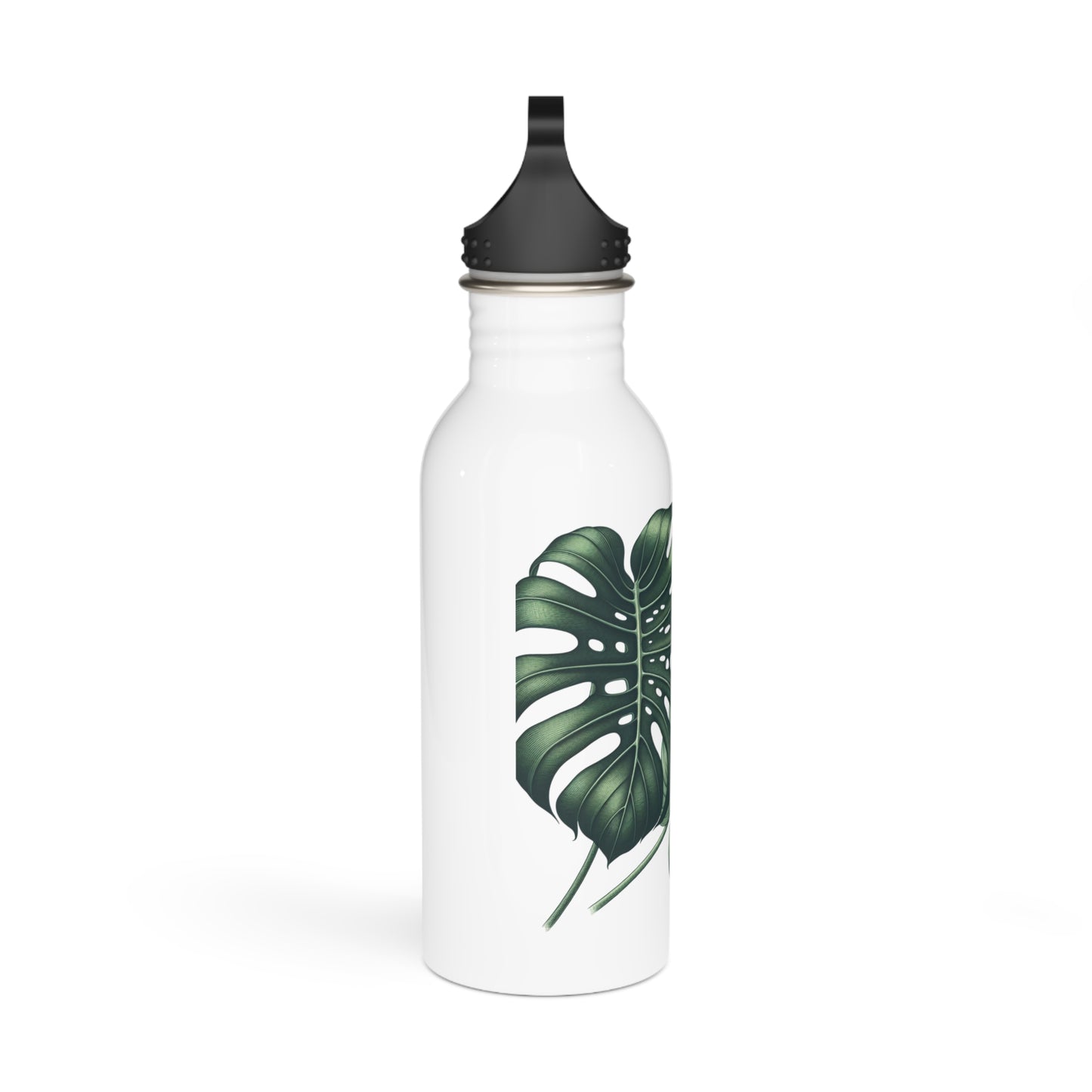 Tropical Leaf Stainless Steel Water Bottle, Sports Bottle, Travel Bottle, Hydration