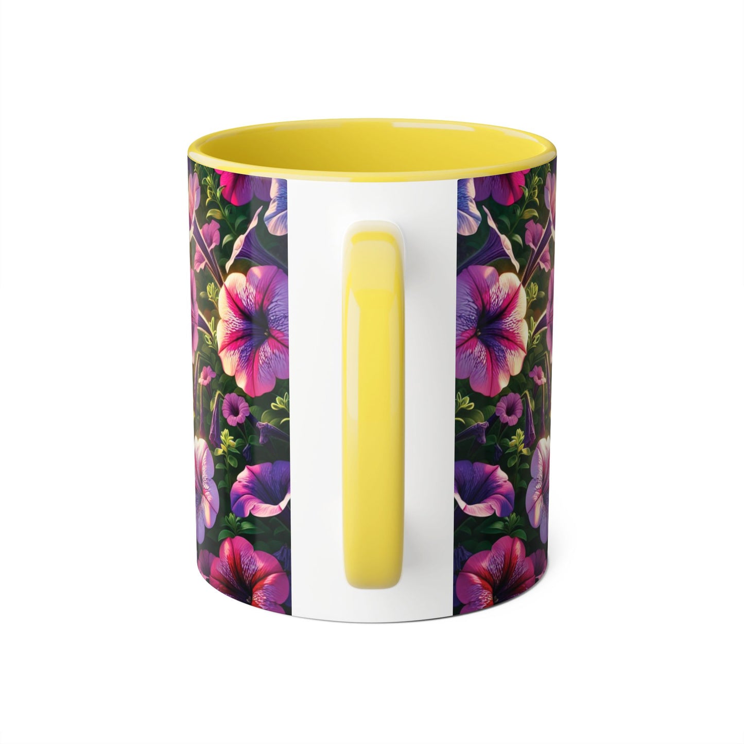 Colorful Floral Accent Mug - Perfect for Garden Lovers, Mother's Day, Birthdays, Coffee & Tea Enthusiasts, Unique Gift Idea