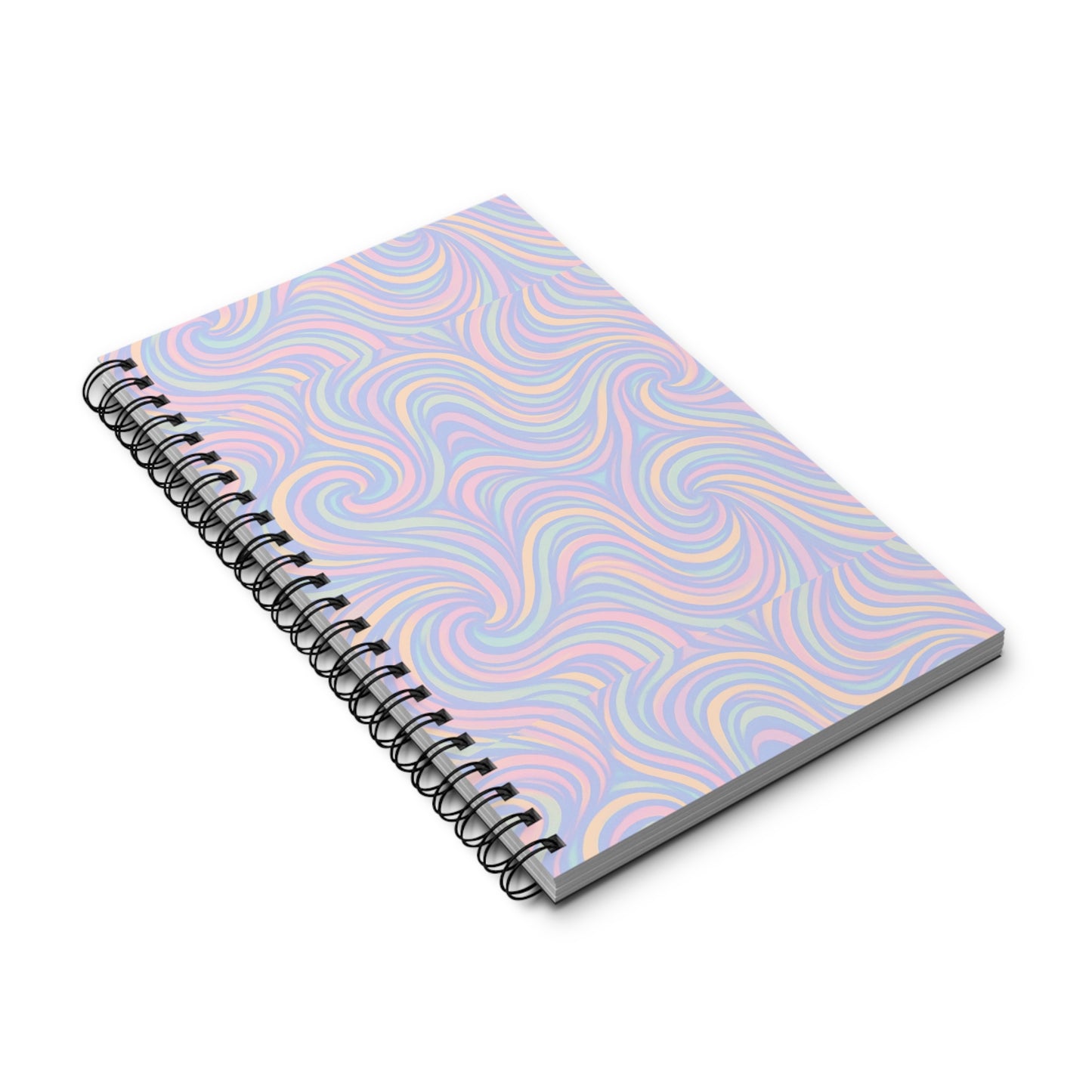 Pastel Swirl Spiral Journal
