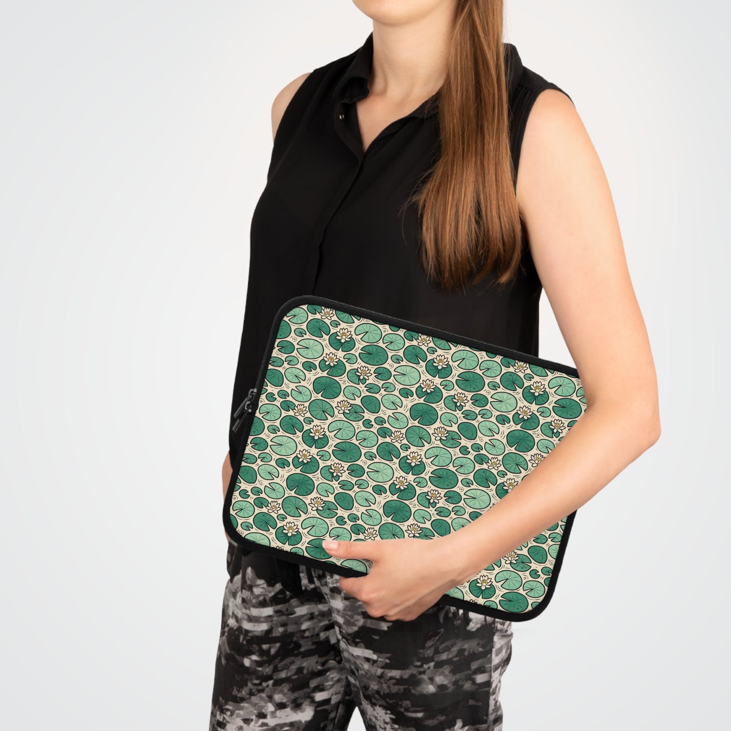 Laptop Sleeve: Lily Pad Design