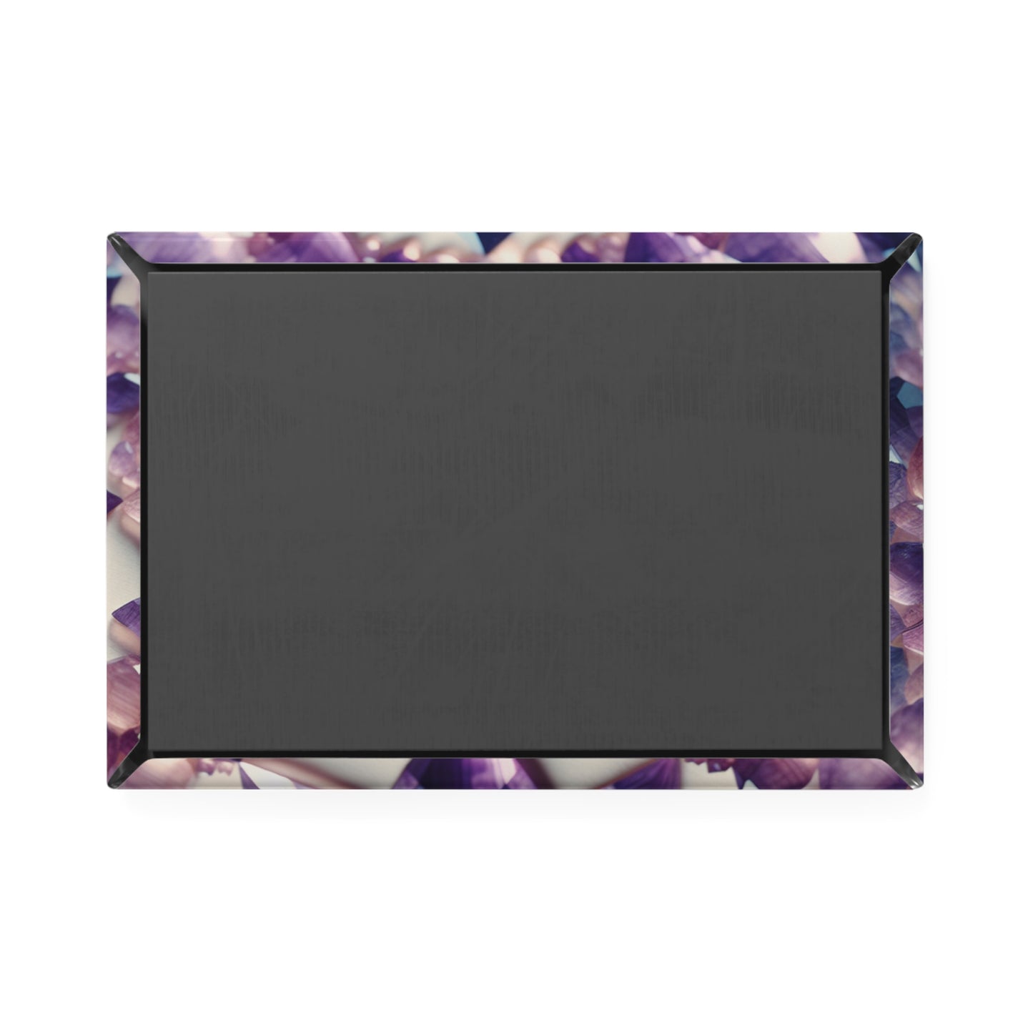 Button Magnet - Amethyst Crystal
