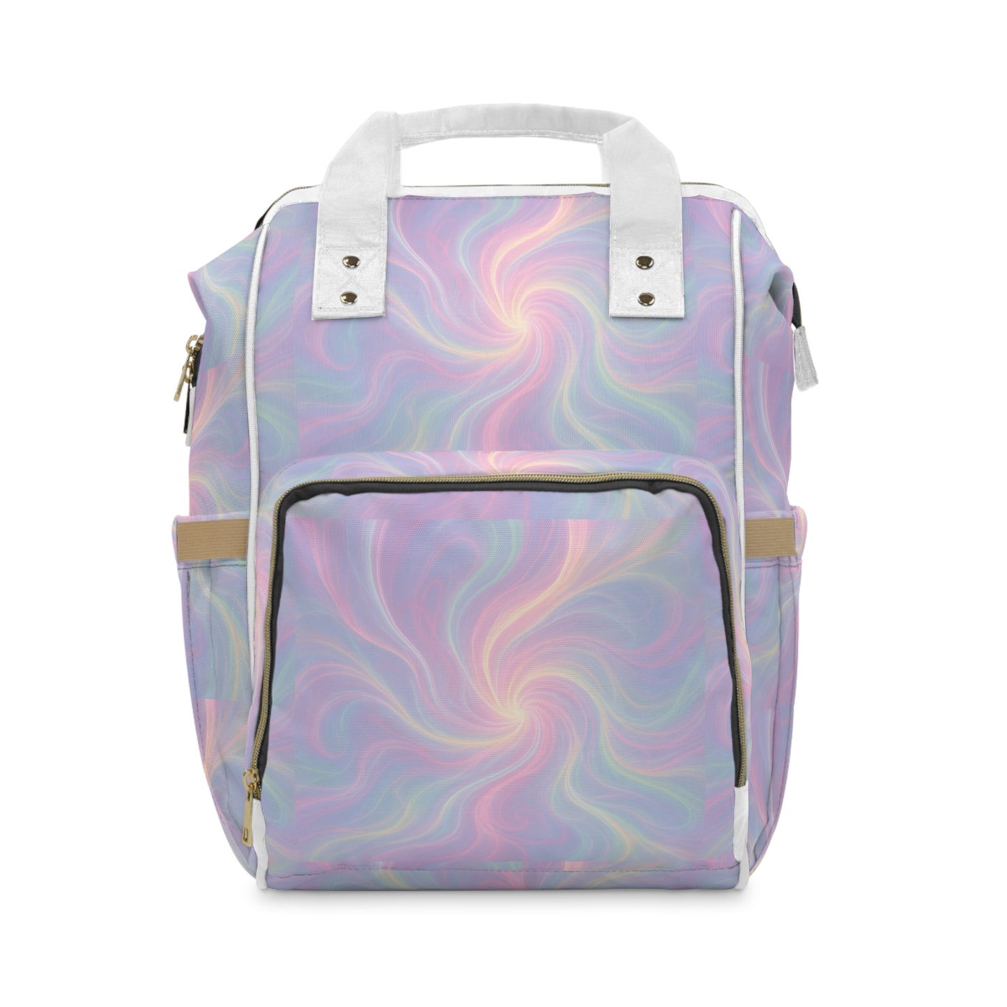 Diaper Backpack, Mystical Energy Waves Design, Diaper Bag, Baby Shower Gift, Travel Organizer, Mom Essential, Backpack with Unique Print