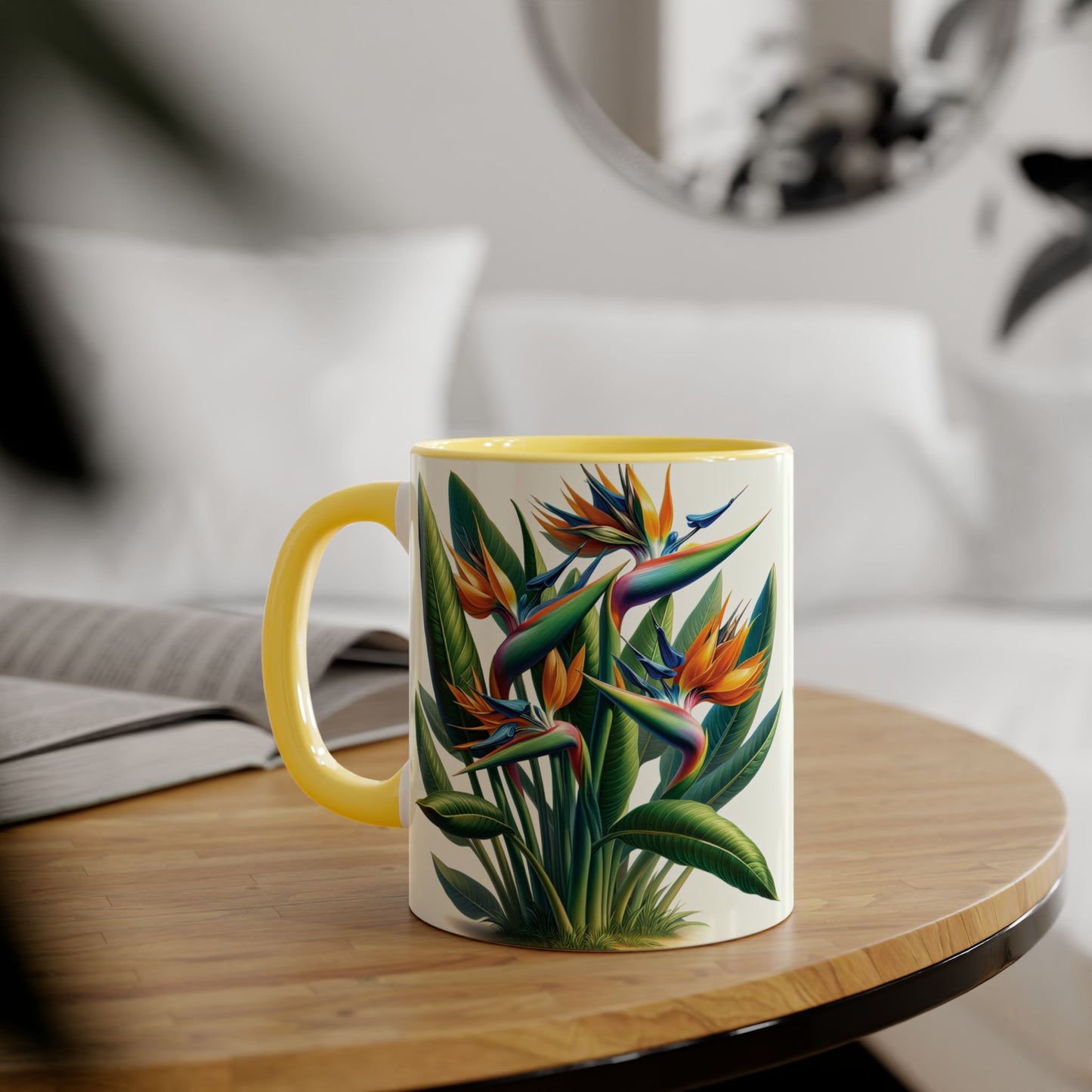 Bird of Paradise Plant Gift, Coffee Cup, Tea Mug, Botanical Kitchen Decor, Nature Lover, Housewarming Present, Tropical Vibes