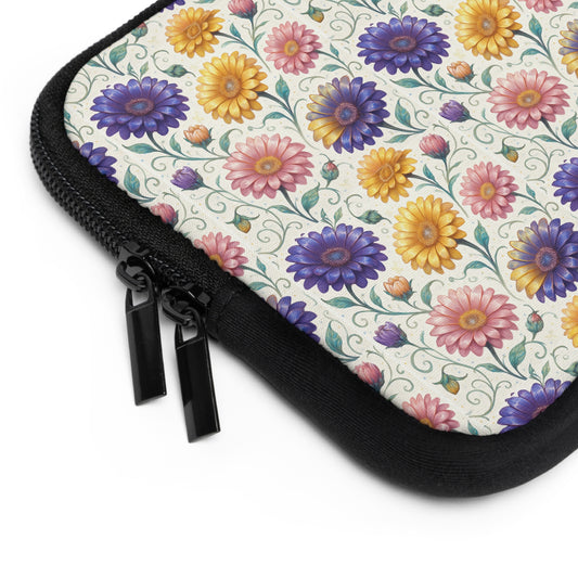 Laptop Sleeve: Floral Gerbera Print