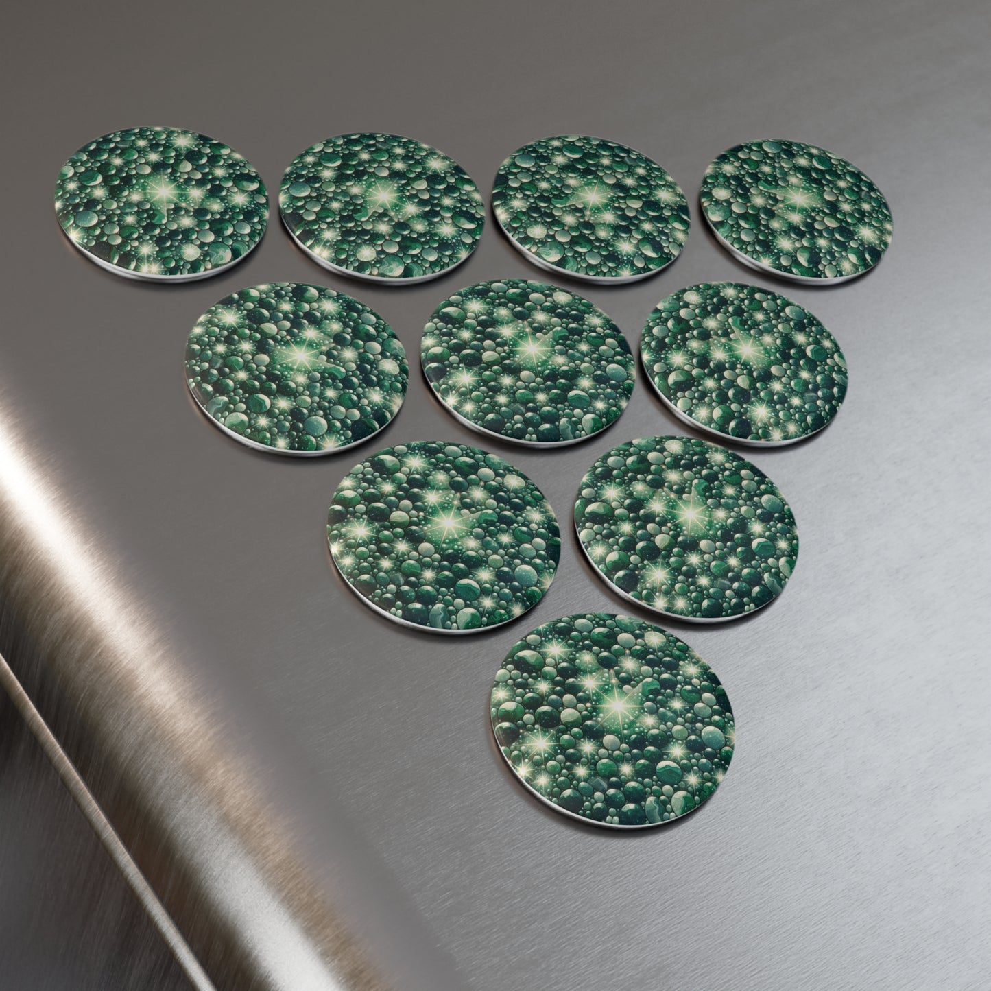 Sparkling Aventurine Button Magnets, Round Refrigerator Magnets, Home Decor, Gift for Her, Party Favors, Creative Organization
