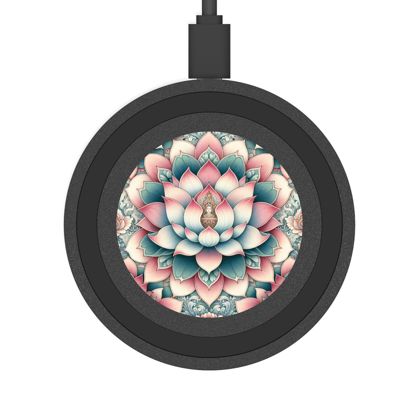 Wireless Charging Pad: Lotus Blossom Design