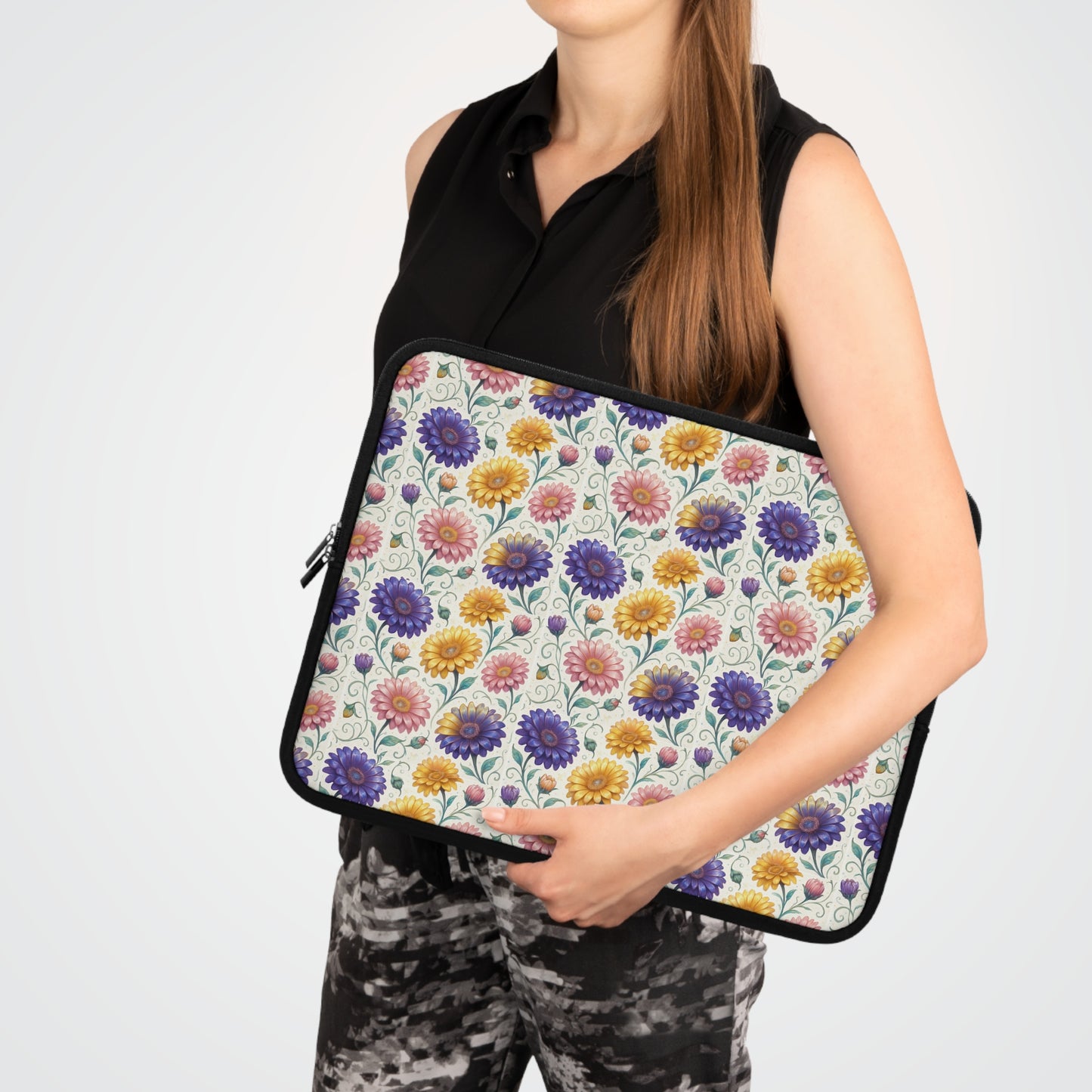 Laptop Sleeve: Floral Gerbera Print