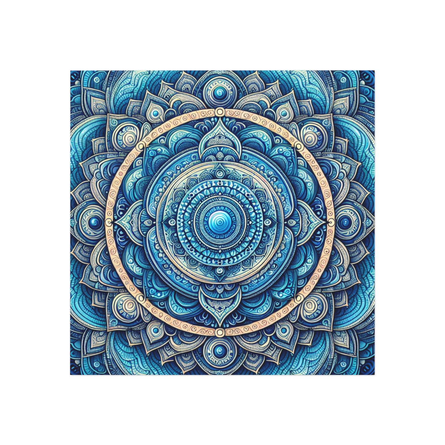 Square Magnet - Throat Chakra