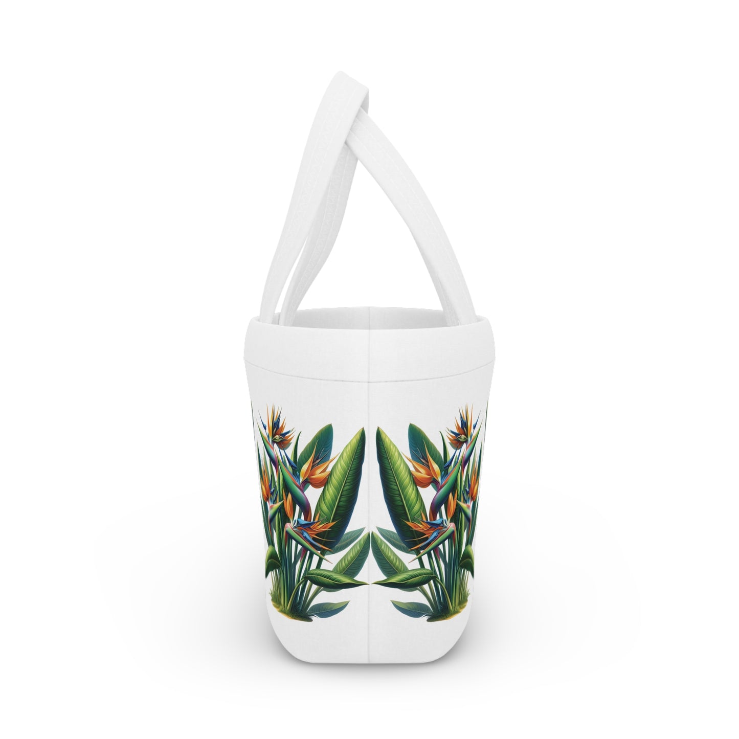 Lunch Bag for Tropical Vibes, Bird of Paradise Design, Reusable Insulated Cooler, Beach Picnic Tote, School Work Office Meal Storage, Summer