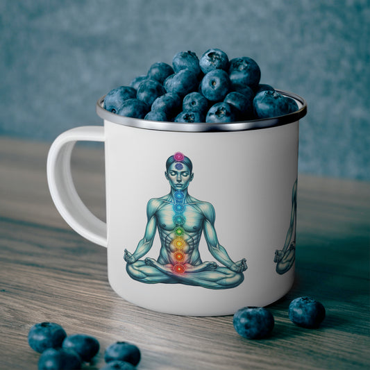 Camping Mug - Chakra Meditation Design