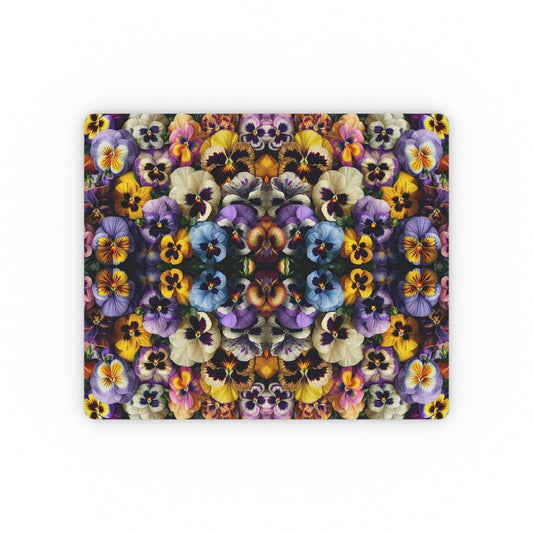 Mouse Pad - Pansy Blooms Design