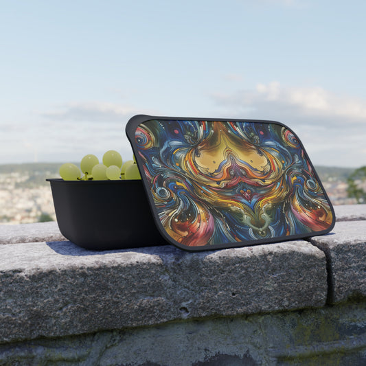 Bento Box - Energy waves, Eco Friendly lunch box set