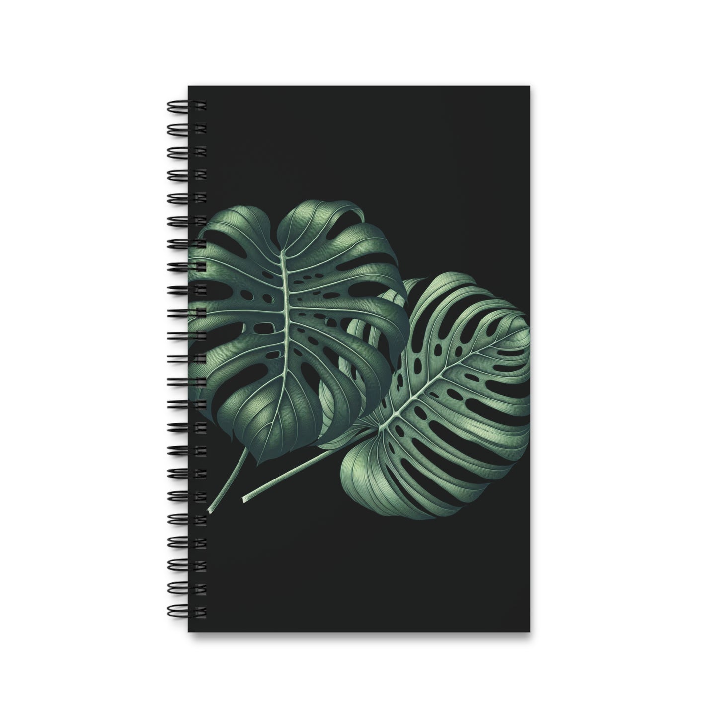 Leafy Spiral Journal for Nature Lovers, Travel Planner, Gift for Writers, Botanical Note-taking