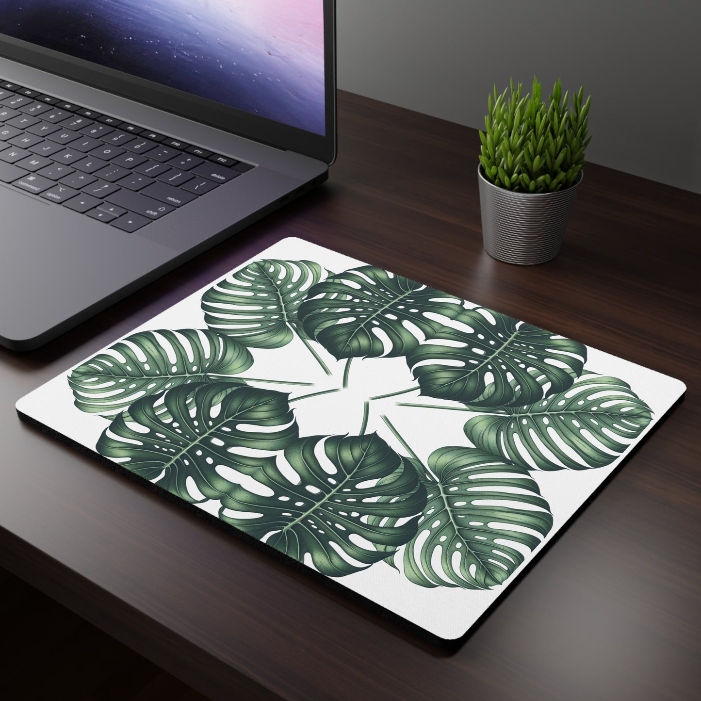 Mouse Pad - Monstera Leaves Design