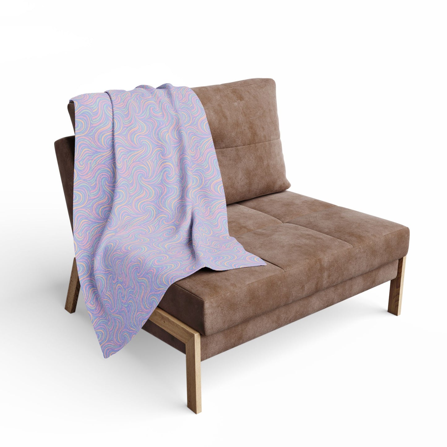 Pastel Swirl Arctic Fleece Blanket — Soft Cozy Throw for Home & Gifting